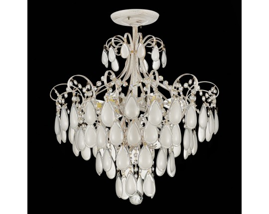 SLE160302-06 Светильник потолочный Золотистый/Белый матовый E14 6*60W