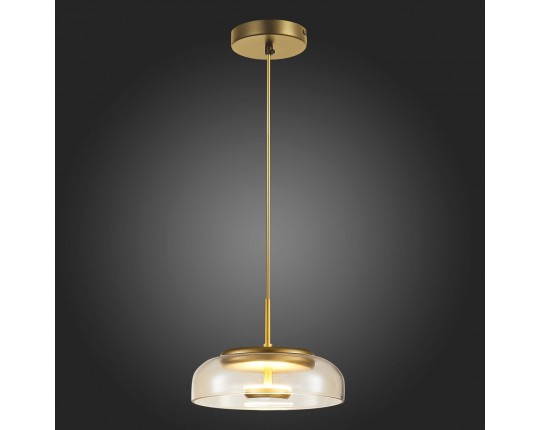 SL6002.203.01 Подвес ST-Luce Золотистый/Янтарный LED 1*7W 4000K