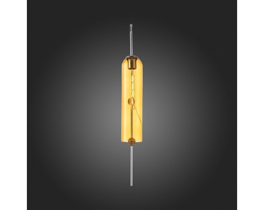 SL1145.191.01 Светильник настенный ST-Luce Хром/Янтарный E27 1*60W