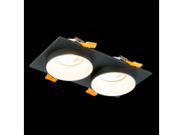 ST206.428.02 Св-к встр. Черный GU10 2*50W  IP20 L175xW92xH38 220V Без ламп