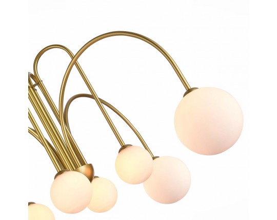 SL1204.202.08 Люстра потолочная ST-Luce Золотистый/Белый G9 8*5W