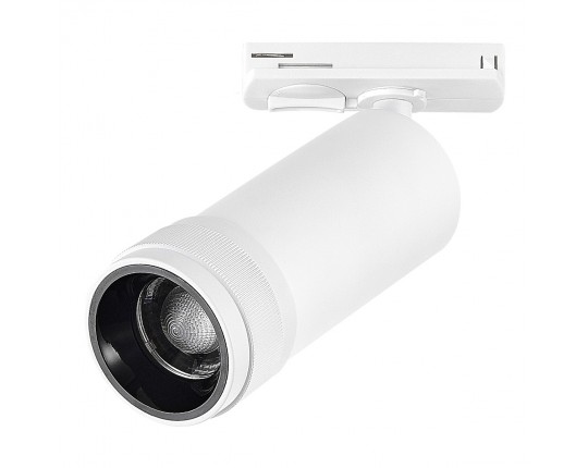ST385.546.20 Св-к трек. Zoom Белый LED 1*20W 4000K 1 800Lm Ra 10-55° IP20 D65xH145 220V