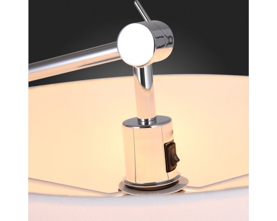 SL460.105.01 Торшер ST-Luce Хром/Белый E27 1*60W (из 2-х коробок)