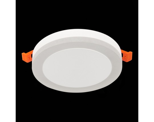 ST104.542.06 Светильник встраиваемый Белый LED 1*6W 4000K 468Lm Ra>80 120° IP20 D110xH20 170-240V