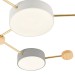 SLE600102-06 Светильник потолочный Золотистый, Светлое дерево/Белый, Серый LED 6*15W 4000K