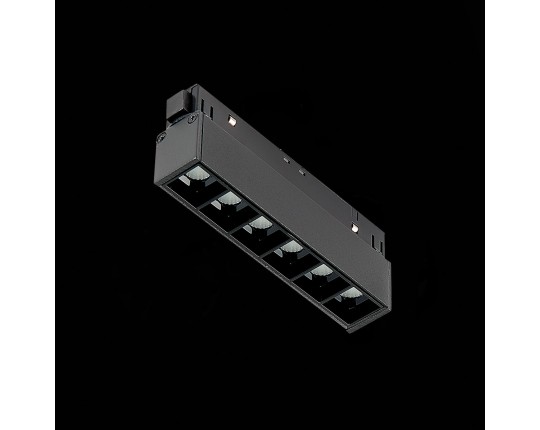ST361.446.06 Магнитный трековый светильник Черный LED 1*6W 4000K 532Lm Ra>90 36° IP20 L115xW22xH44 4