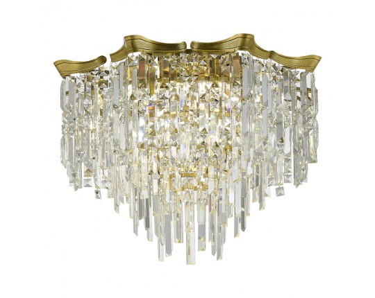 SL1659.302.07 Светильник потолочный ST-Luce Латунь/Прозрачный E14 7*60W