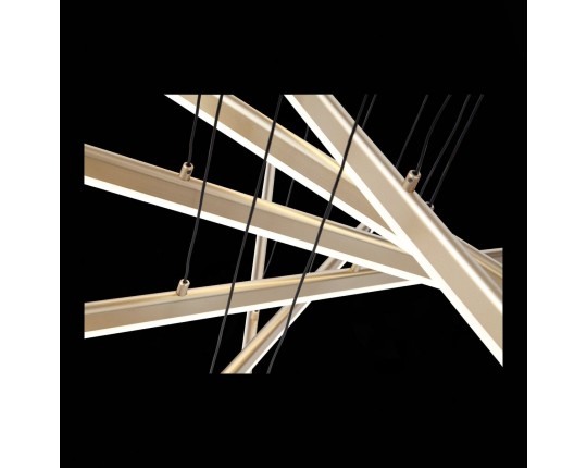 SL394.223.06 Светильник подвесной ST-Luce Матовое золото/Белый LED 6*16,6W 4000K