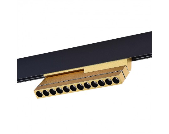 ST805.246.12 Магнитный трековый светильник Золотистый LED 1*12W 4000K 550Lm Ra>90 36° IP20 L220xW22x