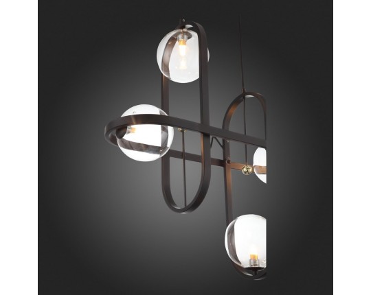 SL1201.403.04 Светильник подвесной ST-Luce Черный/Прозрачный G9 4*5W