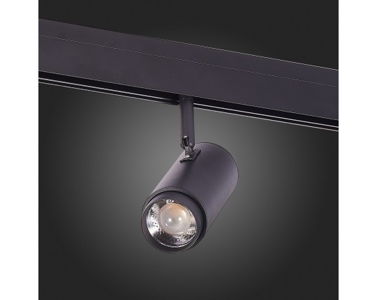 ST357.436.06 Магнитный трековый светильник ZOOM Черный LED 1*6W 3000K 667Lm Ra>80 10-60° IP20 L137xW