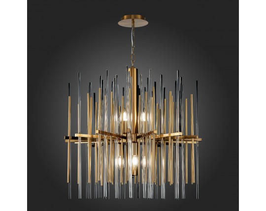 SL1628.303.08 Люстра подвесная ST-Luce Латунь/Прозрачный, Латунь E14 8*40W