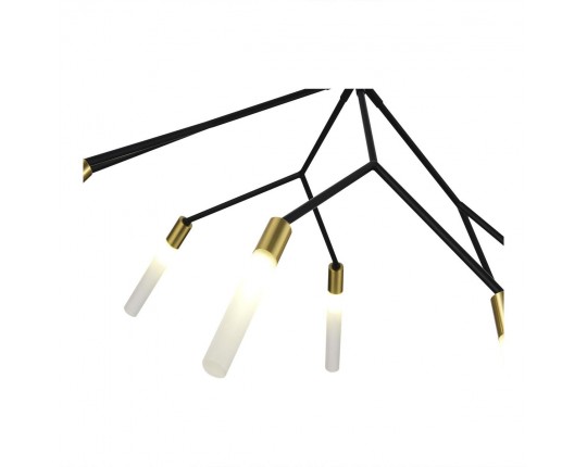 SLE1129-403-08 Светильник подвесной Черный, латунь/Белый G9 8*5W