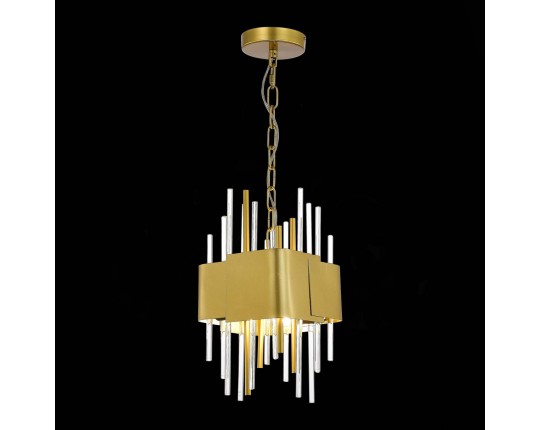 SL1633.203.04 Люстра подвесная ST-Luce Матовое золото/Матовое золото,Прозрачный E14 4*40W