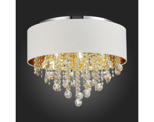 SL1350.502.06 Светильник потолочный ST-Luce Хром/Белый, Золотистый, Прозрачный E14 6*40W