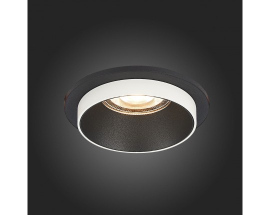 ST206.408.01 Св-к встр. Черный GU10 1*50W  D92xH38 220V Без ламп