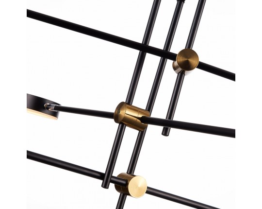 SL1604.432.06 Светильник потолочный ST-Luce Черный, Латунь/Черный LED 6*5W 3000K