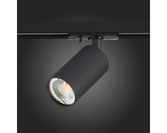 ST300.406.01 Св-к трек. Черный GU10 1*50W  IP20 L100xW54xH142 220V Без ламп