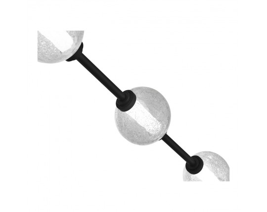 SL6120.403.03 Светильник подвесной ST-Luce Черный/Прозрачное кракелированное стекло LED 3*8,5W 3000K