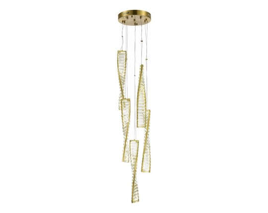 SL6205.303.05 Светильник подвесной ST-Luce Латунь/Прозрачный LED 1*55W 4000K