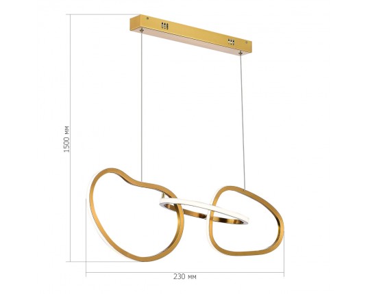 SL6505.203.26 Светильник подвесной ST-Luce Золотистый/Золотистый LED 1*26W 4000K