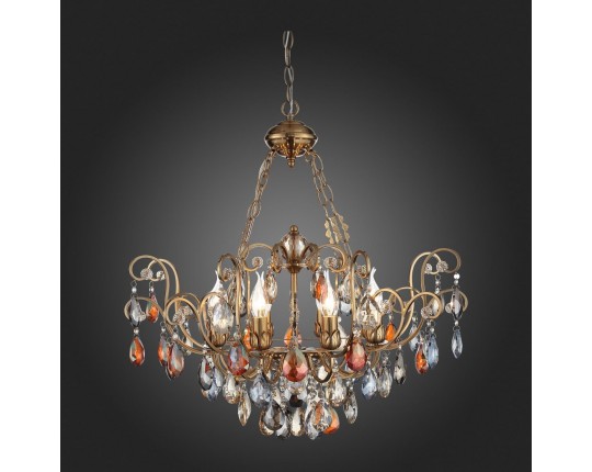 SL421.303.08 Люстра подвесная ST-Luce Бронза/Мульти E14 8*40W