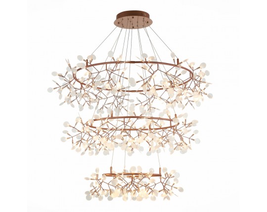 SL379.203.486 Люстра подвесная ST-Luce Медный/Белый LED 486*0,5W 3500K  (из 3-х коробок)