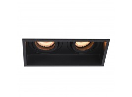 ST261.418.02 Св-к встр. Черный GU10 2*50W IP20 L91,5xW17,2xH5,2 220V Без ламп