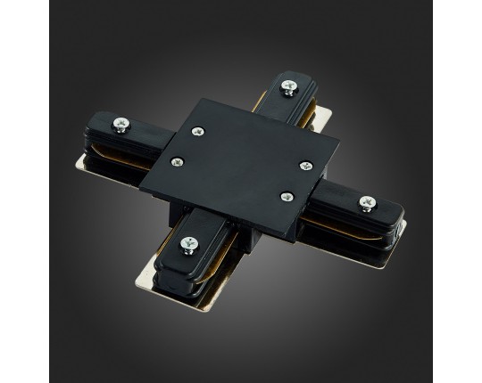 ST013.449.00 Коннектор X-оБразный для однофазного встраиваемого шинопровода ST-Luce Черный