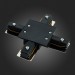 ST013.449.00 Коннектор X-оБразный для однофазного встраиваемого шинопровода ST-Luce Черный