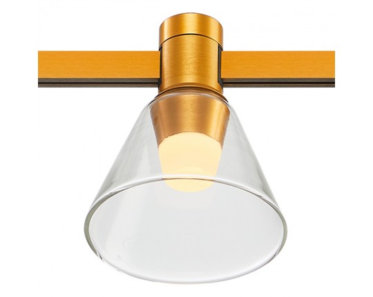 ST814.206.03 Магнитный трековый светильник FARM Золотистый LED 1*3W 3000K 89Lm Ra90 120 IP20 D90xH10