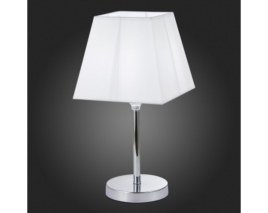 SLE107604-01 Прикроватная лампа Хром/Белый E14 1*40W