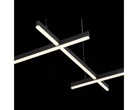 SL394.403.06 Люстра подвесная ST-Luce Черный/Белый LED 6*14W 4000K