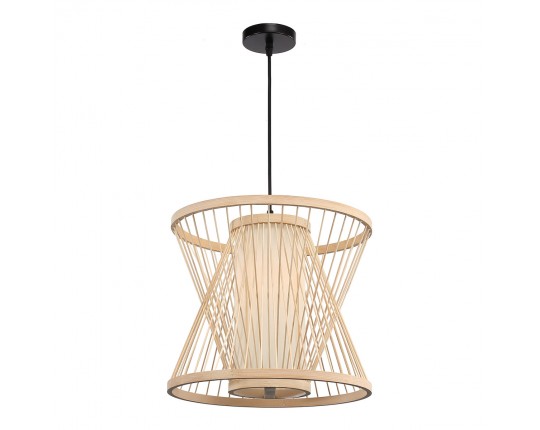 SL6241.503.01 Светильник подвесной ST-Luce Древесный/Белый E27 1*40W