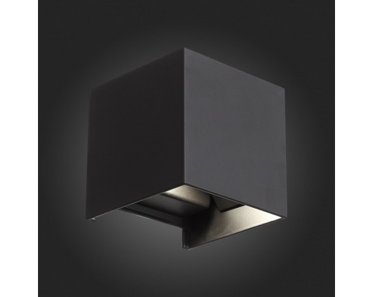 SL560.401.02 Светильник уличный настенный ST-Luce Черный/Черный LED 2*3W 4000K