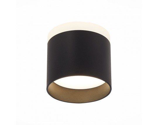 ST102.442.09 Светильник потолочный Черный LED 1*9W 4000K 702Lm Ra>80 120° IP20 D79xH75 170-240V