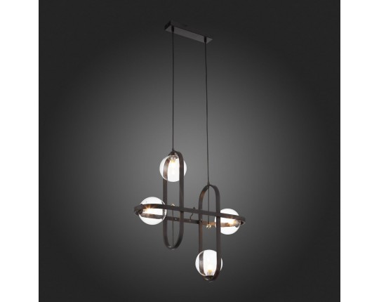 SL1201.403.04 Светильник подвесной ST-Luce Черный/Прозрачный G9 4*5W