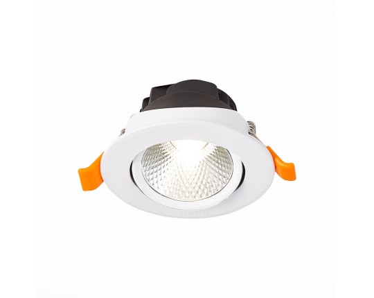 ST211.548.06.24 Св-к встр. Белый LED 1*6W 4000K 480Lm Ra80 24° IP20 D86xH50 220-240V