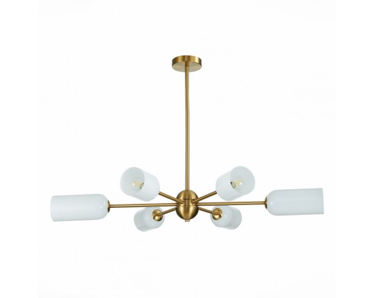 SL1180.202.06 Люстра потолочная ST-Luce Золотистый/Белый E14 6*40W