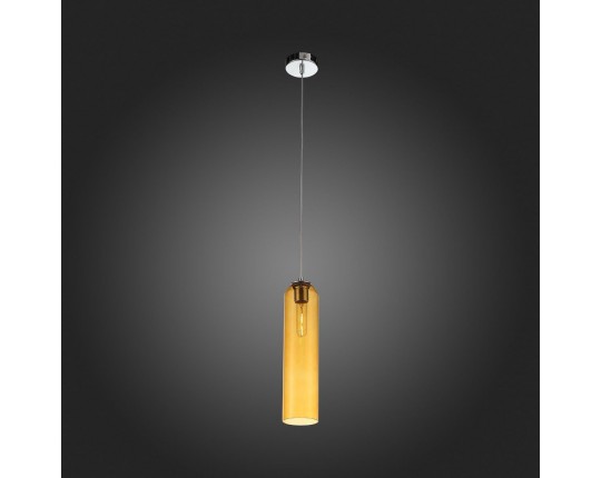 SL1145.193.01 Светильник подвесной ST-Luce Хром/Янтарный E27 1*60W