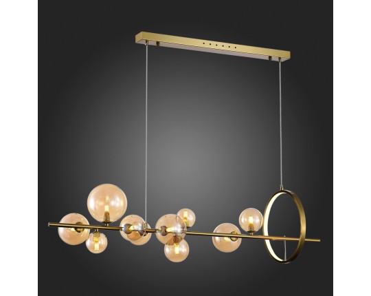 SL1165.323.15 Светильник подвесной ST-Luce Бронза/Коньячный G4 10+1*5W 4000K