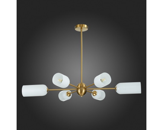 SL1180.202.06 Люстра потолочная ST-Luce Золотистый/Белый E14 6*40W