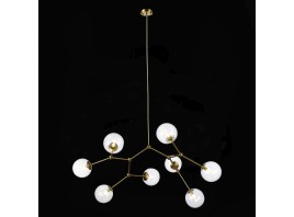 SL1506.203.08 Люстра подвесная ST-Luce Золотистый/Прозрачный E14 8*40W