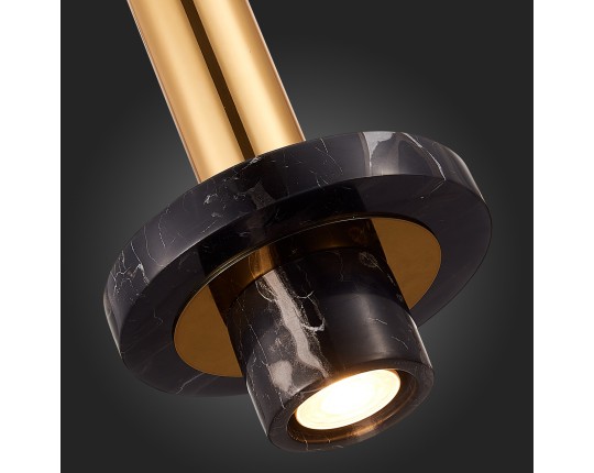 SL1210.403.01 Светильник подвесной ST-Luce Золотистый/Черный GU10 1*5W