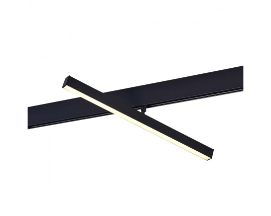 ST802.436.12 Магнитный трековый светильник Черный LED 1*12W 3000K 700Lm Ra>90 120° IP20 L405xW22,5xH