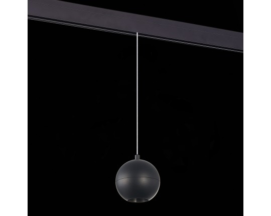 ST354.443.12 Магнитный трековый светильник подвесной Черный LED 1*12W 4000K 750Lm Ra>80 36° IP20 D10