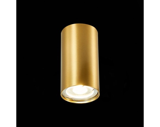 ST110.207.01 Светильник потолочный Золотистый GU10 1*50W  IP20 D54xH100 220V Без ламп