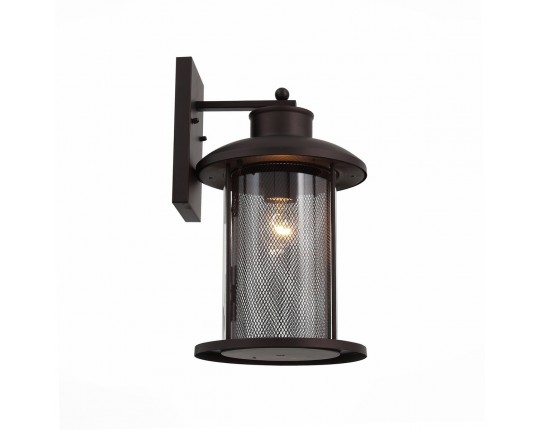 SL080.401.01 Светильник уличный настенный ST-Luce Темный кофе/Прозрачный, Темный кофе E27 1*60W