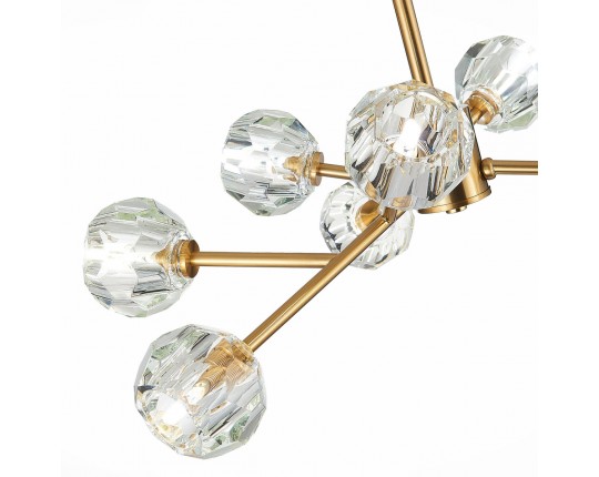 SL1166.303.09 Светильник подвесной ST-Luce Латунь/Прозрачный G9 LED 9*5W