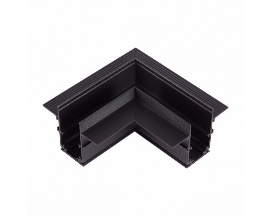 ST007.429.00 Угол-соединитель для встраиваемого магнитного шинопровода под ГКЛ 9м ST-Luce Черный